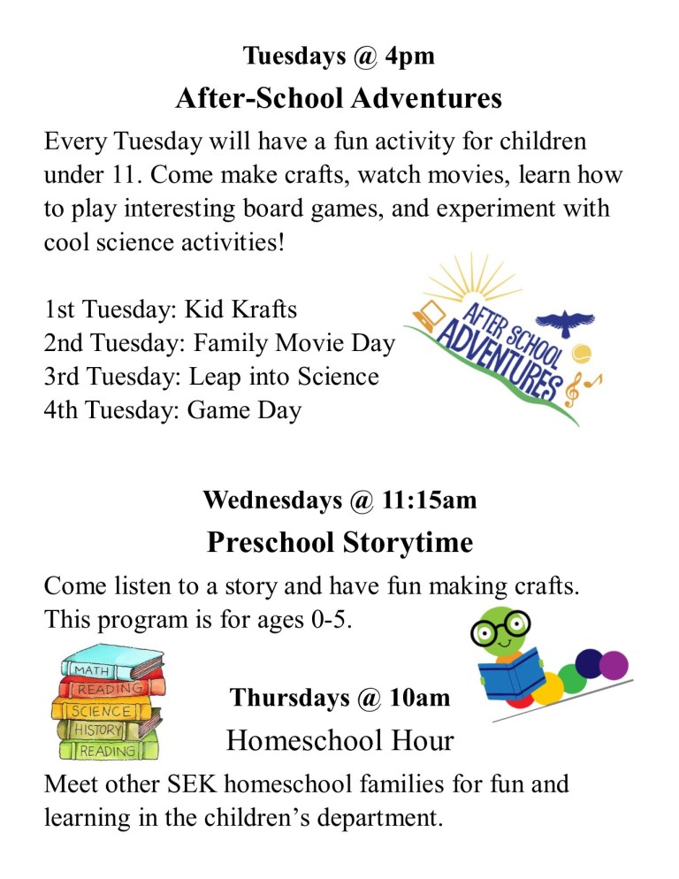 Children's Programs Flyer